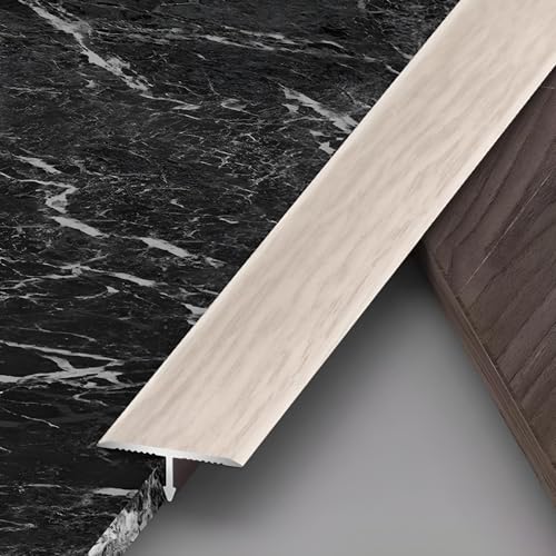 Raouoae T-Form Übergangsprofil Floor Divider Strip Türschwelle Für Nahtlose Bodenübergänge 3 Stück 90 cm Laminat Übergangsprofil Geeignet Für Alle Bodenarten(Neblige Zeit,Breite: 20 mm) von Raouoae
