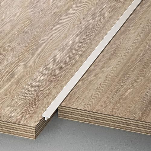 Raouoae T-Formleiste Übergangsschiene Übergangsprofil Türschwelle Für Laminat Und Parkett Door Divider Strip 100 Cm Länge 3 Stück Bodenprofil Für Nahtlose Übergänge(Aprikosenasche,Breite: 4mm) von Raouoae