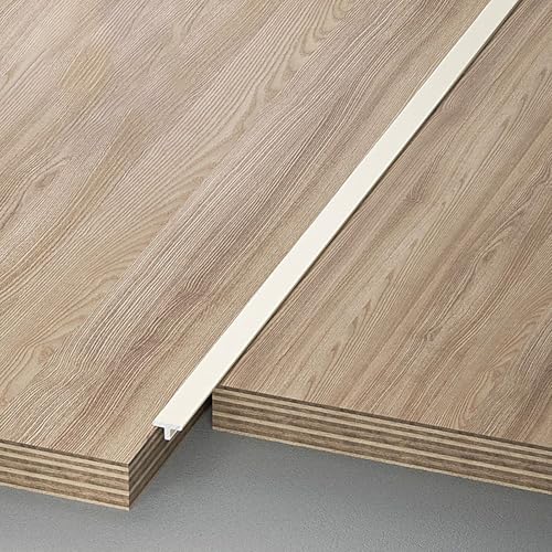Raouoae T-Formleiste Übergangsschiene Übergangsprofil Türschwelle Für Laminat Und Parkett Door Divider Strip 100 Cm Länge 3 Stück Bodenprofil Für Nahtlose Übergänge(Kakaomilch,Breite: 4mm) von Raouoae