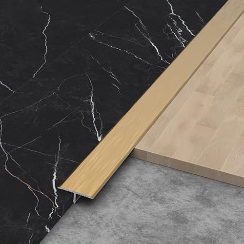 Raouoae Übergangsleiste 3 Stück 100cm Türschwellen Leiste Zierleisten Und Bodenübergangsleisten T Profil Aluminium Für Laminat/Bodenmatte/Teppich Und Fliesen(Bronzefarben,Breite: 20 mm) von Raouoae