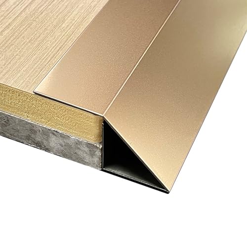 Raouoae Übergangsleiste Höhenausgleich Länge 100cm*2 Aluminiumlegierung Dehnungsfugenprofil Boden-Leiste Höhen-ausgleich 1cm/2cm/3cm/4cm/5cm(Braun,Breite: 30 mm) von Raouoae