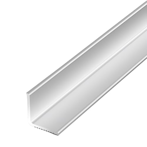 Raouoae Wandabschlussleiste Länge 90cm/3 Stück Kantenschutz Aluminiumlegierung Innenwinkel Decken Leiste Bietet Robusten Schutz Und Klare Linien Für Wandecken(Silver,30x30mm) von Raouoae