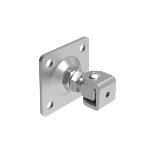 Torscharnier verstellbar mit Montageplatte M16 80 x 80 Edelstahl AISI 304 von Rapdach