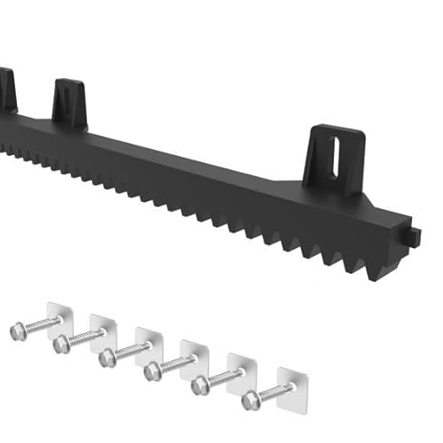 Zahnstange aus PVC, mit Montageset, 27 x 18 mm, L1 M, max. 700 kg von Rapdach