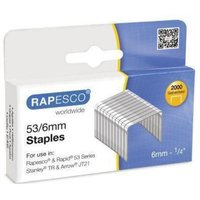 Rapesco - Heftklammer 53/6 Rexel Rapid Leitz Novus Esselte Arrow Stanley Stahl 2.000 St./Pack. Rapesco - Heftklammer 53/6 Rexel Rapid Leitz Novus Esselte Arrow Stanley Stahl 2.000 St./Pack. von Rapesco