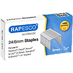 Rapesco Heftklammern 24/6 S24607Z3 Stahl Silber 1000 Stück von Rapesco