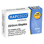 Rapesco Heftklammern 26/6 S11661Z3 Stahl Silber 1000 Stück von Rapesco