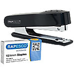 Rapesco Set Heftgerät 1573 Halbstreifen Schwarz 12 Blatt ABS (Acrylnitril-Butadien-Styrol), Metall von Rapesco