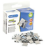 Rapesco Foldback-Klammer 40 Clips Nachfüllung Medium Silber 4 mm 200 Stück von Rapesco