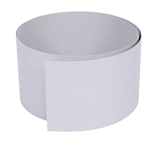 Rapid Teck® 10x Premium Hart-PVC Sichtschutzstreifen Hell-Grau RAL 7040 Zaun Sichtschutz für Doppelstabmattenzaun Zaunblende - sehr stabil - Keine Folie - 19cm Höhe x 2,525m Länge von Rapid Teck