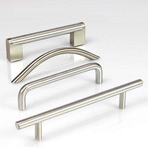 Rapid Teck® Möbelgriff Edelstahl (64mm Bohrloch Abstand) Stangengriffe Möbelgriffe Stangengriff Relinggriff Griff Bogengriff von Rapid Teck