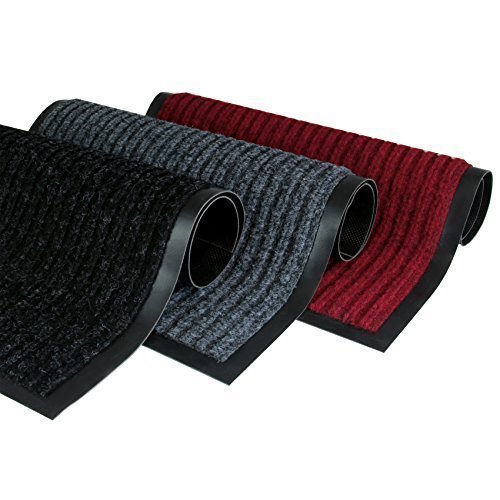 Rapid Teck® Türmatte Fußmatte Grau 90cm x 150cm Fußabtreter Schmutzmatte Schmutzfangmatte Türvorleger Matte von Rapid Teck