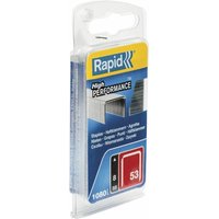 Rapid - Type53 Büroklammern Heftklammern aus Stahldraht Länge 6 mm 1080 Stück von Rapid