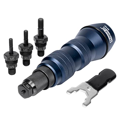 Rapid Nietmutternzange RP160, Aufsatz für Akkuschrauber oder Bohrmaschine, Blindnietmutterzange Adapter für Nietmuttern M4, M5, M6 und M8 Rapid Nietmutternzange RP160, Aufsatz für Akkuschrauber oder Bohrmaschine, Blindnietmutterzange Adapter für Nietmuttern M4, M5, M6 und M8 von Rapid