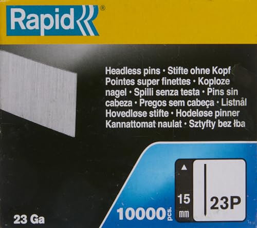 Rapid 5001362 ministifte Typ 23P, 35mm nägel ohne kopf 23Ga, 10 Stk., für druckluftnagler von Rapid