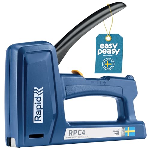 Rapid Handtacker RPC4 4-in-1 Tacker - gut zum Polstern und Tackern von Holz - für Feindrahtklammern Typ 53 sowie Nägel - einfacher auszulösen - Made in Sweden Rapid Handtacker RPC4 4-in-1 Tacker - gut zum Polstern und Tackern von Holz - für Feindrahtklammern Typ 53 sowie Nägel - einfacher auszulösen - Made in Sweden von Rapid