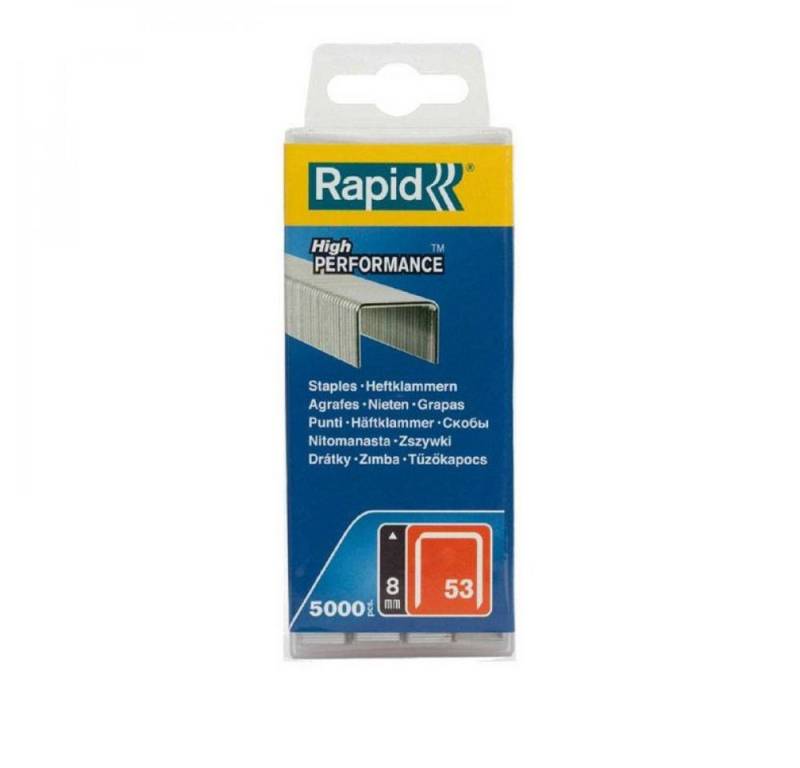 Rapid Handtacker Rapid Heftklammer Typ 53 / 8 mm 5.000 Stück von Rapid