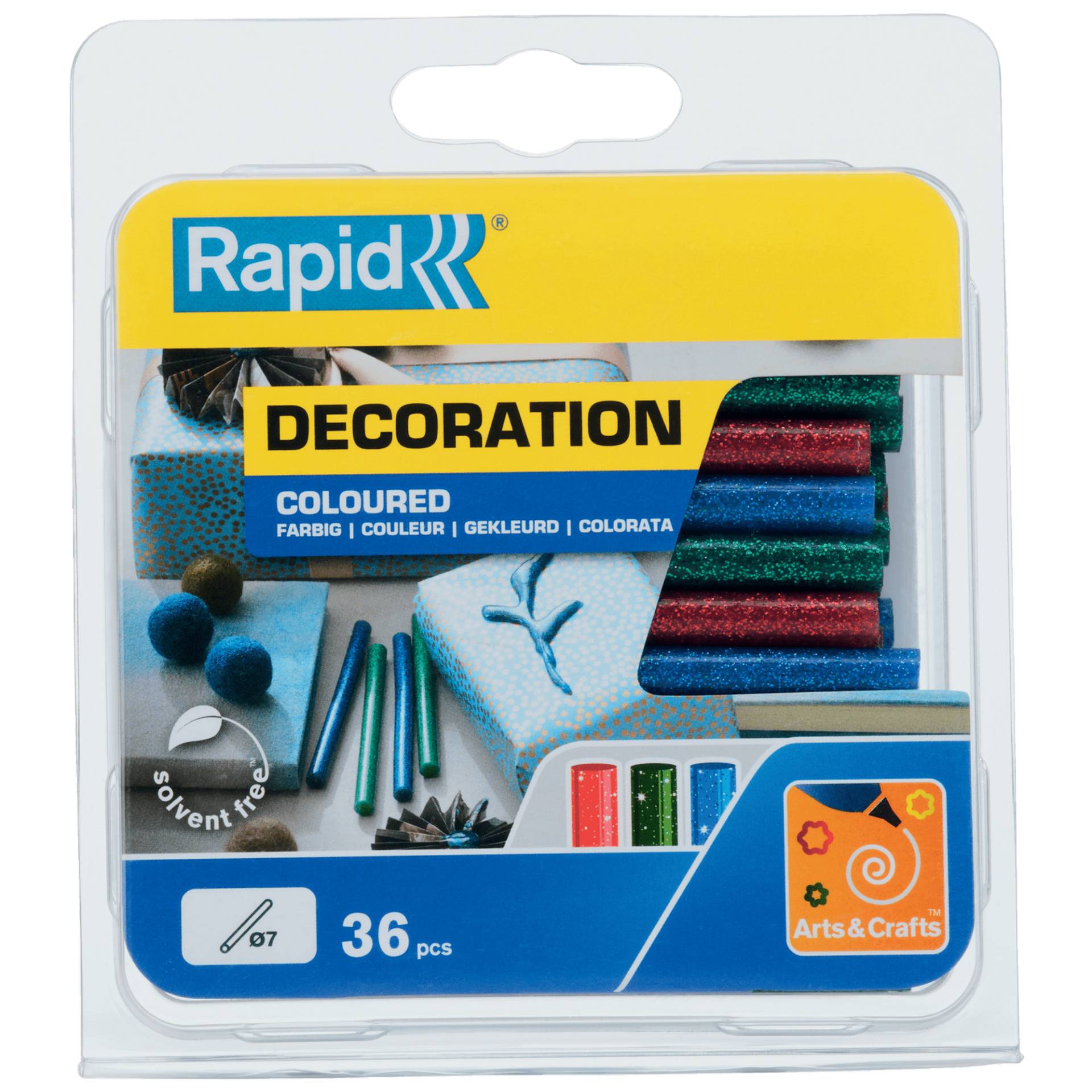 Rapid Heißklebesticks Glitzer farbig Ø 7 x 90 mm 36 Stück Rapid Heißklebesticks Glitzer farbig Ø 7 x 90 mm 36 Stück von Rapid