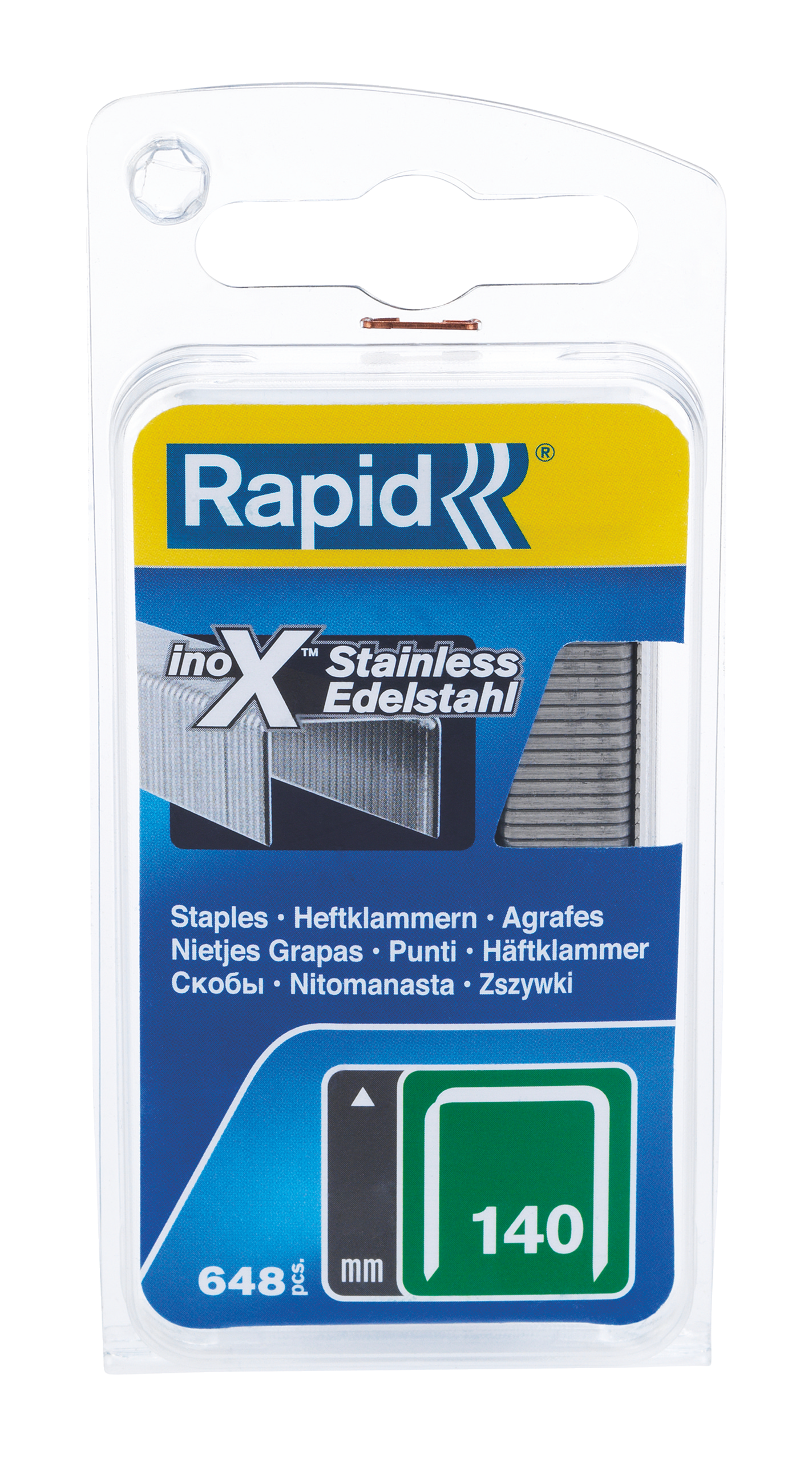 Rapid Klammern Typ 140/10 mm Edelstahl 650 Stück Rapid Klammern Typ 140/10 mm Edelstahl 650 Stück von Rapid
