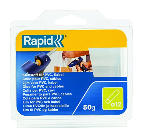 Rapid Klebesticks PVC Kabel Durchmesser 12 x 94 mm, 50 g, 40107351 von Rapid