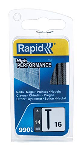 Rapid Nägel Typ 16, 14mm Stauchkopfnägel, 990 Stk., für tacker, druckluftnagler und elektronagler von Rapid