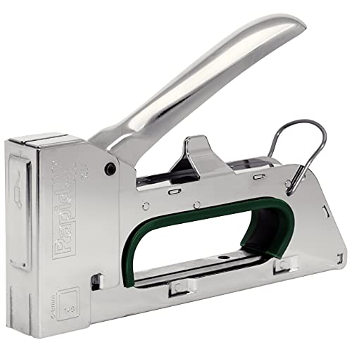 Rapid R14 Handtacker – Kompakter Tacker aus Stahl für Holz & Stoffe, für Typ 140 Klammern (6–8 mm), Ergonomisch, Rückschlagfrei, Für Folien & Isolierungen Rapid R14 Handtacker – Kompakter Tacker aus Stahl für Holz & Stoffe, für Typ 140 Klammern (6–8 mm), Ergonomisch, Rückschlagfrei, Für Folien & Isolierungen von Rapid