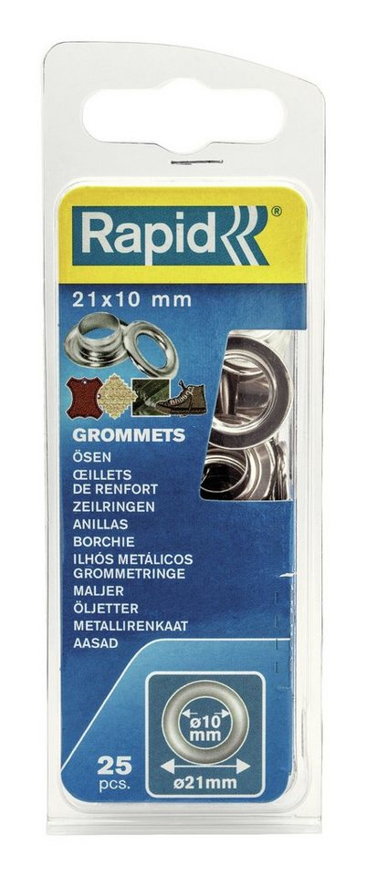 Rapid Revolverlochzange, 25 Stück, Ösen mit Ring - 21 Rapid Revolverlochzange, 25 Stück, Ösen mit Ring - 21 von Rapid