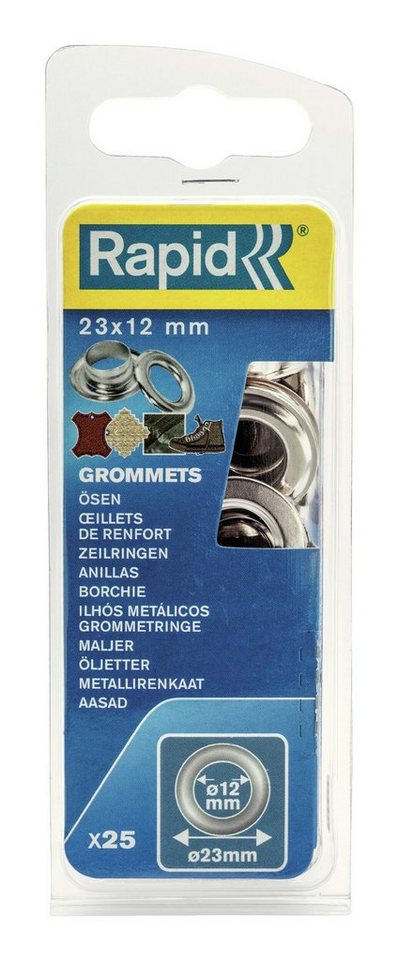 Rapid Revolverlochzange, 25 Stück, Ösen mit Ring - 23 Rapid Revolverlochzange, 25 Stück, Ösen mit Ring - 23 von Rapid