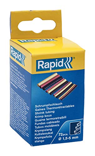 Rapid Schrumpfschlauch Set, 72 Stk., 1,5-5 mm Durchmesser von Rapid