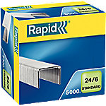 Rapid Standard 24/6 Heftklammern 24859800 Verzinkter Stahl Silber 5000 Heftklammern von Rapid
