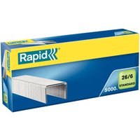 Schachtel mit 5000 Heftklammern 26/6 Standard verzinkt Rapid 24861800 von Rapid