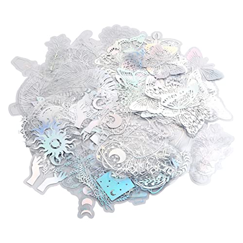 200 Stück Holografische Aufkleber, Wasserfester Vintage Aufkleber, Glänzende Schmetterling Aufkleber, Selbstklebender Transparente Aufkleber für DIY Scrapbook Tagebuch Dekoration 200 Stück Holografische Aufkleber, Wasserfester Vintage Aufkleber, Glänzende Schmetterling Aufkleber, Selbstklebender Transparente Aufkleber für DIY Scrapbook Tagebuch Dekoration von Rapidbok