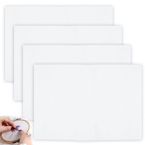 4 Stück Kreuzstich Stoff Aida Stoff Weiß zum Sticken 14 Count Kreuzstichstoff Aida-Tuch Stickerei Stoff Kreuzstich Tuch Zählstoff für Sticken Näharbeit und Stoff Handwerk 4 Stück Kreuzstich Stoff Aida Stoff Weiß zum Sticken 14 Count Kreuzstichstoff Aida-Tuch Stickerei Stoff Kreuzstich Tuch Zählstoff für Sticken Näharbeit und Stoff Handwerk von Rapidbok