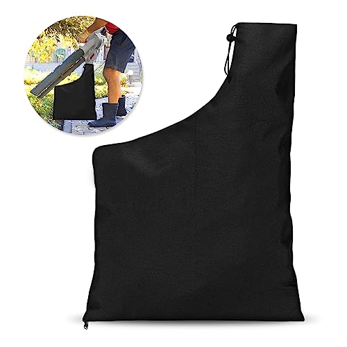 Laubsauger Auffangbeutel 60x44cm Schwarz: Wasserdichter Oxford Laubbläserbeutel mit Reißverschluss – Ersatz Auffangsack für Garten Rasen Laubsauger und Laubbläser, Laubsaugerbeutel Tauschen von Rapidbok