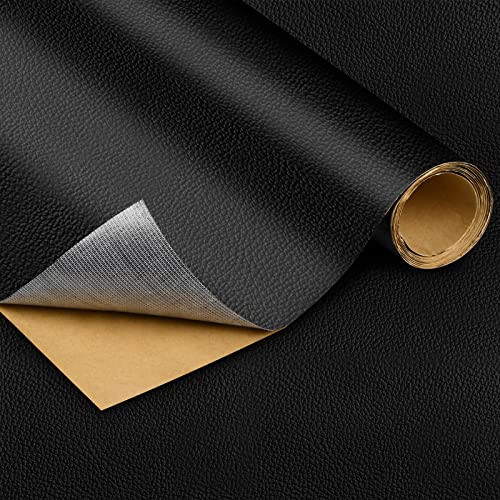 Rapidbok Kunstleder Selbstklebend, 40 x 137cm Leder Reparatur Set, Leder Patch, Selbstklebend Lederflicken Leder Reparatur Patch, für Sofa Autositze Zubehör Taschen Möbel von Rapidbok