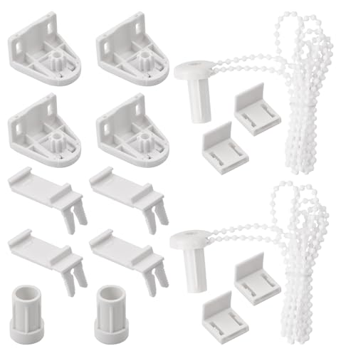 Rollladenhalterung Fenster, 2 Kit Ersatzteile Rollo Klemmfix, 17mm Duo Rollo Klemmfix Ohne Bohren, Doppelrollo Klemmhalter, Rollo Beschläge Ersatzteile für Verdunkelungsrollo, Seitenzug-Rollos Rollladenhalterung Fenster, 2 Kit Ersatzteile Rollo Klemmfix, 17mm Duo Rollo Klemmfix Ohne Bohren, Doppelrollo Klemmhalter, Rollo Beschläge Ersatzteile für Verdunkelungsrollo, Seitenzug-Rollos von Rapidbok