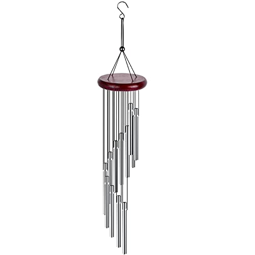 Windspiele für Garten und Außen – Kleines Metall Windspiel mit 12 Aluminiumlegierung Lang Röhren für Natürlichen Glättungsklang – Windspiel Geschenk für Garten, Balkon Windspiele für Garten und Außen – Kleines Metall Windspiel mit 12 Aluminiumlegierung Lang Röhren für Natürlichen Glättungsklang – Windspiel Geschenk für Garten, Balkon von Rapidbok