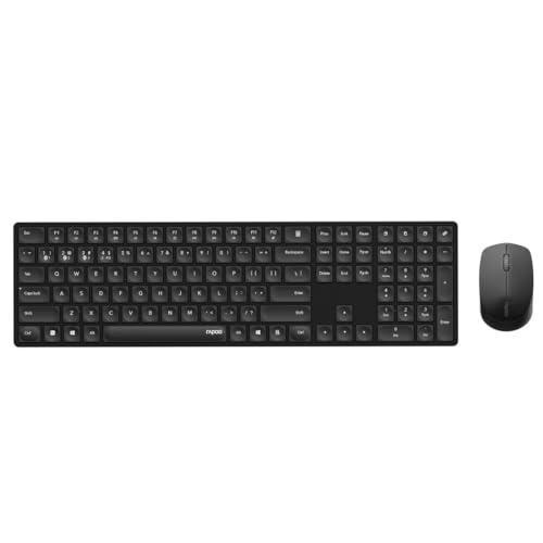 Rapoo 8020M Clavier Souris incluse Bluetooth QWERTZ Allemand Noir von Rapoo