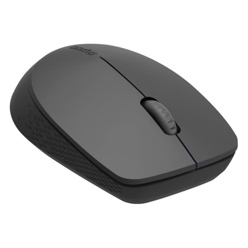 Rapoo M100 Silent kabellose Maus wireless Mouse 1300 DPI Sensor 9 Monate Batterielaufzeit leise Tasten ergonomisch für Links- und Rechtshänder PC & Mac - dunkelgrau von Rapoo