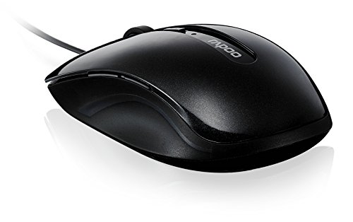 Rapoo N3600 Optical Maus (2000 DPI, 5 konfigurierbare Tasten, USB) schwarz von Rapoo