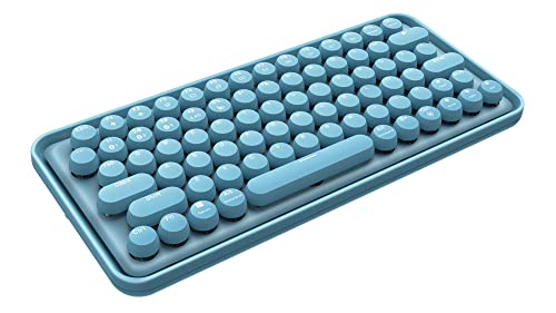 Rapoo Ralemo Pre 5 kabellose Tastatur wireless Keyboard mechanische Tasten umweltfreundlicher wiederaufladbarer Akku DE-Layout QWERTZ PC & Mac - blau von Rapoo