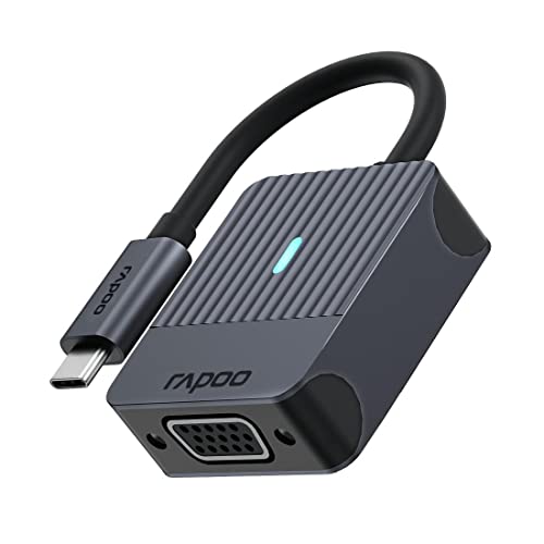 Rapoo UCA-1003 USB-C auf VGA Adapter FullHD 1080p, Aluminium, kompatibel mit MacBook Pro, MacBook Air, iPad Air / Pro, Surface Pro / Go, Laptop, Notebook, Smartphone Rapoo UCA-1003 USB-C auf VGA Adapter FullHD 1080p, Aluminium, kompatibel mit MacBook Pro, MacBook Air, iPad Air / Pro, Surface Pro / Go, Laptop, Notebook, Smartphone von Rapoo