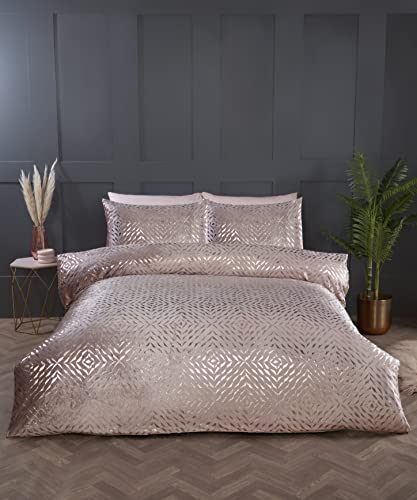 Rapport Home Bellagio Bettbezug-Set (Einzelbett, Blush) von Rapport Home Furnishings