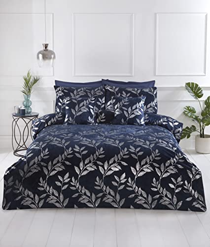 Rapport Home Como Bettbezug-Set, für Einzelbett, Marineblau von Rapport Home Furnishings