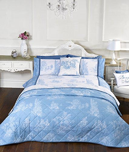 Camargue Vintage Stil, blau einzigen Bettdecke Bettbezug und Kissenbezug Bett Set Bettwäsche Bettwäsche Camargue Vintage Stil, blau einzigen Bettdecke Bettbezug und Kissenbezug Bett Set Bettwäsche Bettwäsche von Rapport