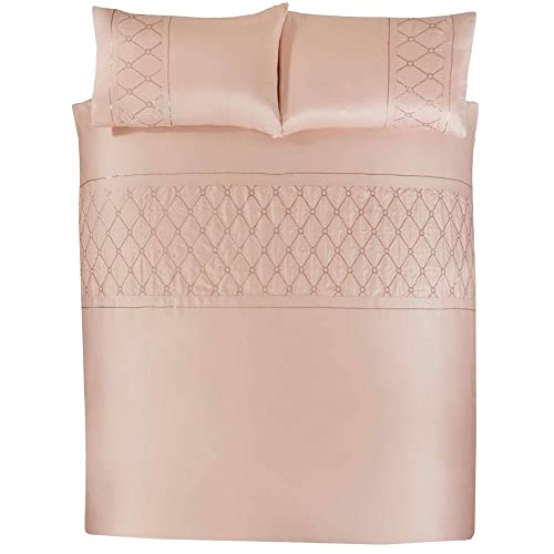 Rapport Home Belle Maison Monaco Blush Bettwäsche-Set mit Pailletten, geometrisches Diamant, für Kingsize-Betten von Rapport