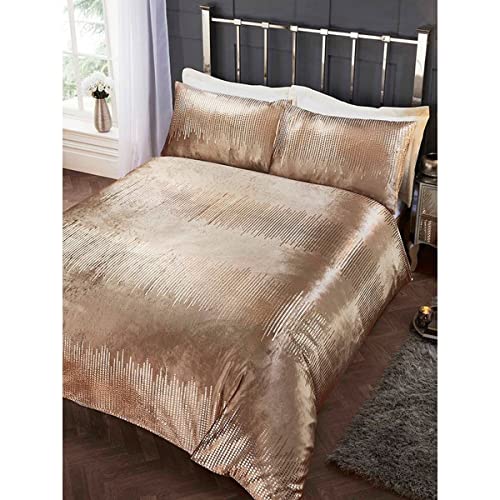 Rapport Home Tiffany Bettwäsche-Set, Knautschsamt, für Doppelbett, goldfarben Rapport Home Tiffany Bettwäsche-Set, Knautschsamt, für Doppelbett, goldfarben von Rapport