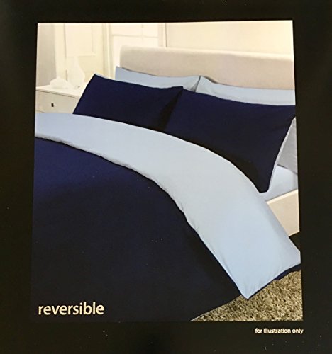 Rapport Home Perkal-Bettbezug, wendbar, Polyester-Baumwolle, blau/Marineblau, 230 x 200 x 1 cm von Rapport Home