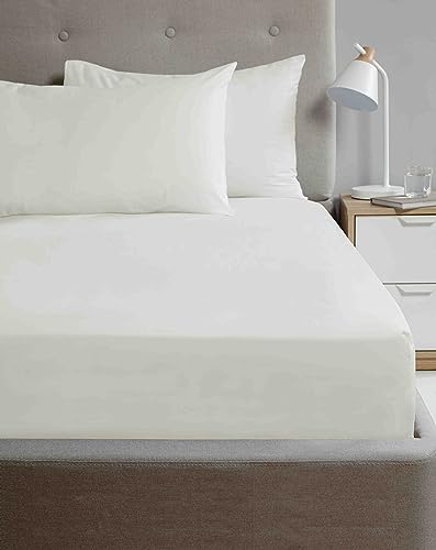 Rapport Home So Soft Premium Microfaser Spannbettlaken Doppelbett Creme von Rapport Home