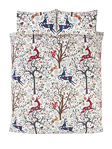 Rapport Home Tatton Festive Bettbezug-Set, Polycotton, Mehrfarbig, Doppelbett von Rapport Home